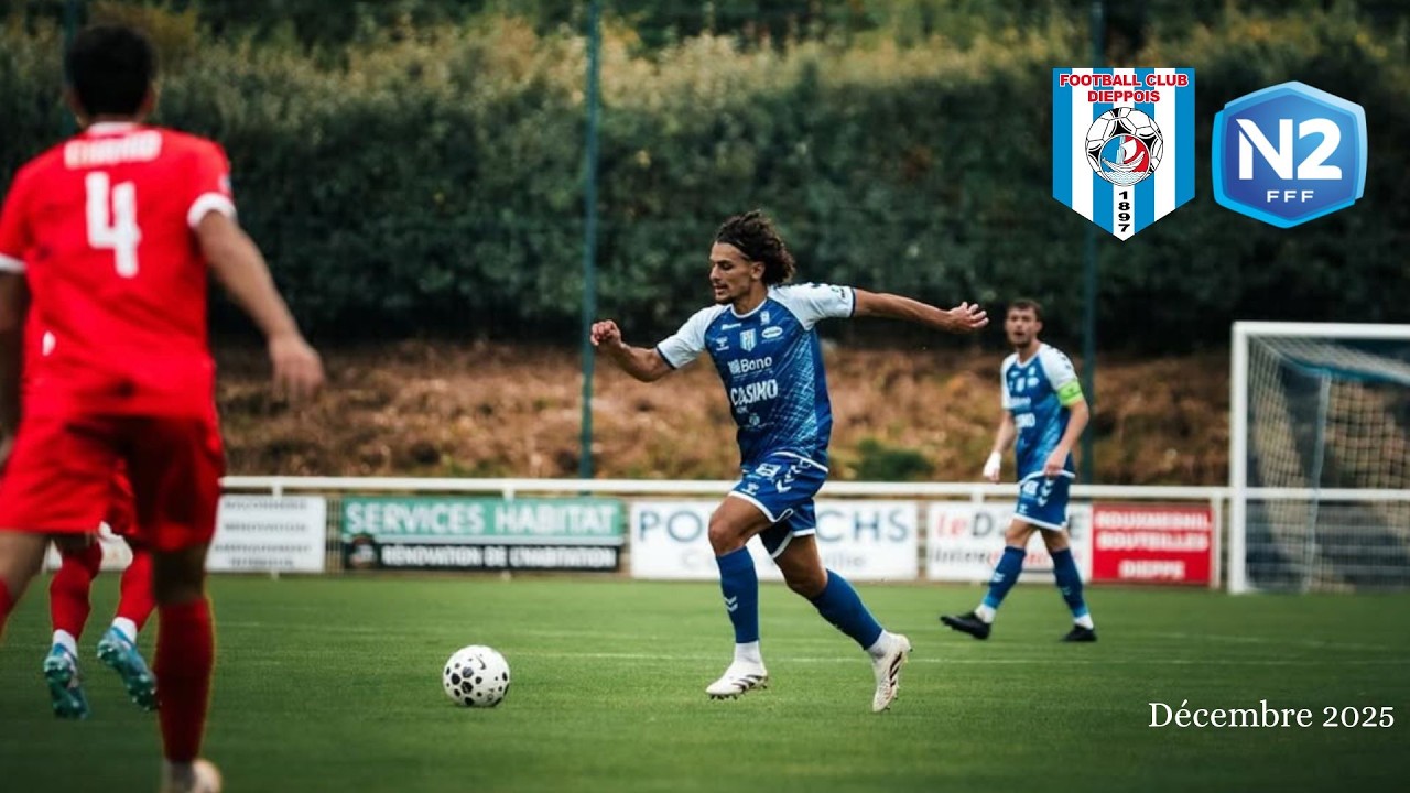Romain Antunes (2000) - Décembre 2025 - FC Dieppe (N2) - Milieu central