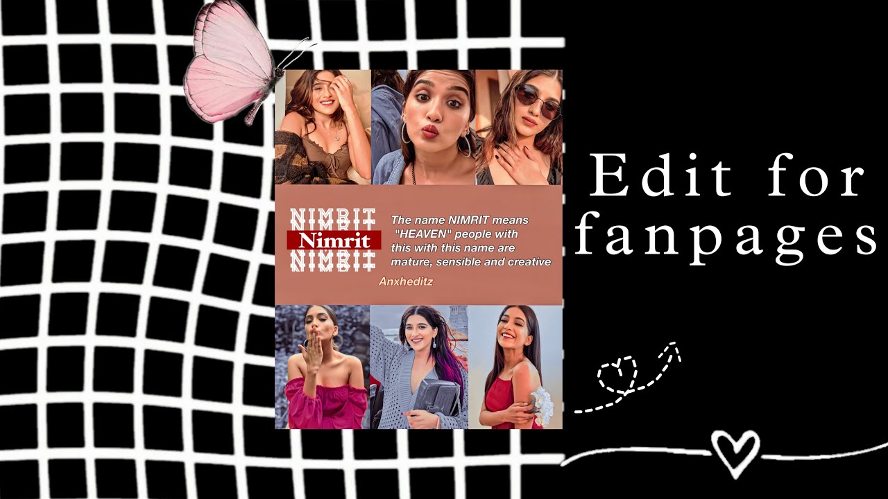 Aesthetic edit for fanpages | | Ananya&rsquo;s Creation