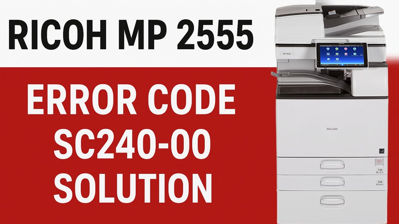 SC240-00 Ricoh MP 2555 Error Fix | BCU to Polygon Motor Connection Error Solution