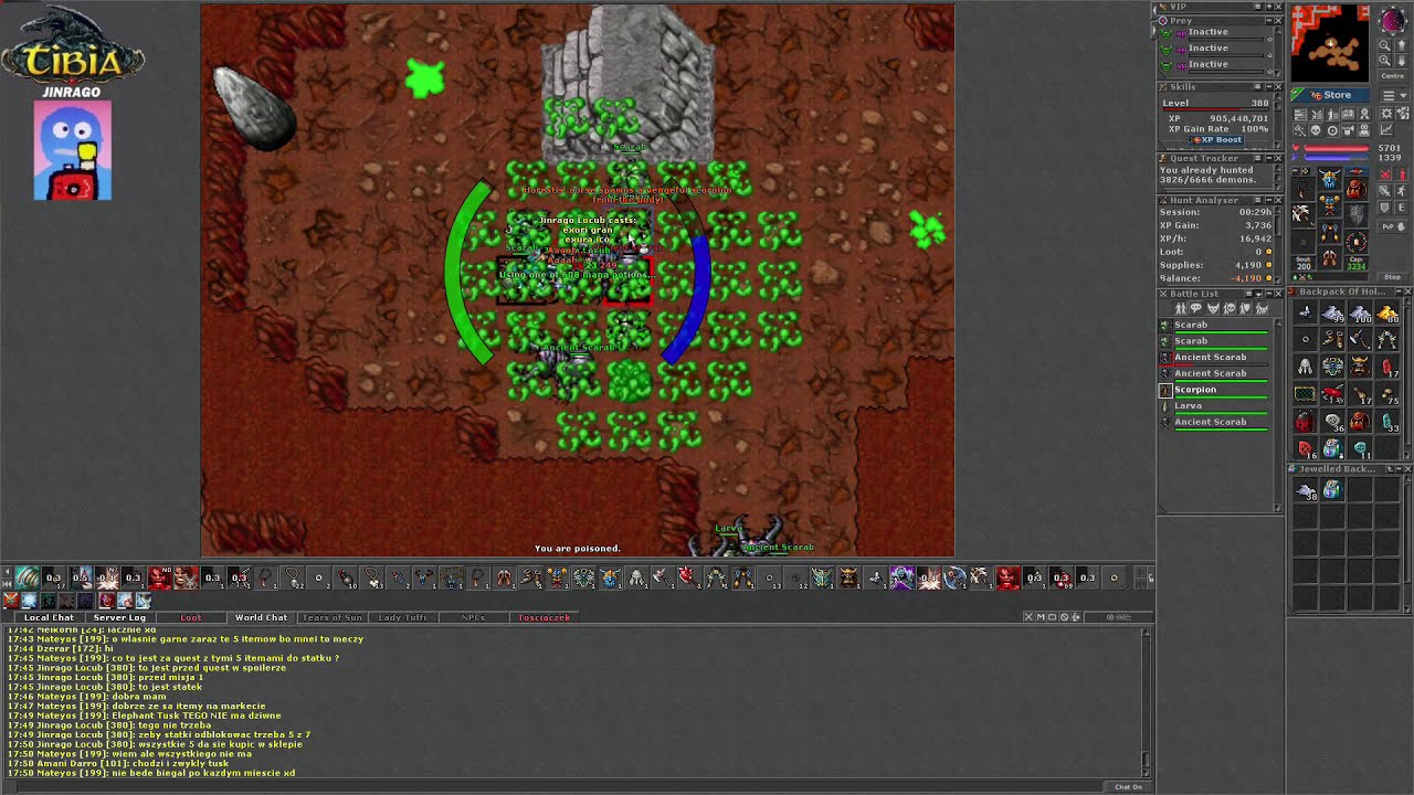 Tibia = Ancient Scarab 4 Respy Ankrahmun