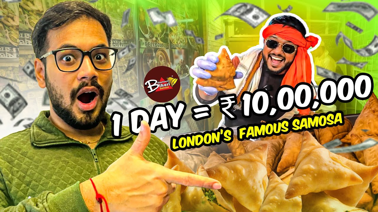 தினமும் ₹10,00,000 வருமானம் தரும் Samosa Shop 🤯| Bihari Samosa Ghantawala | Wembley | London | Tamil
