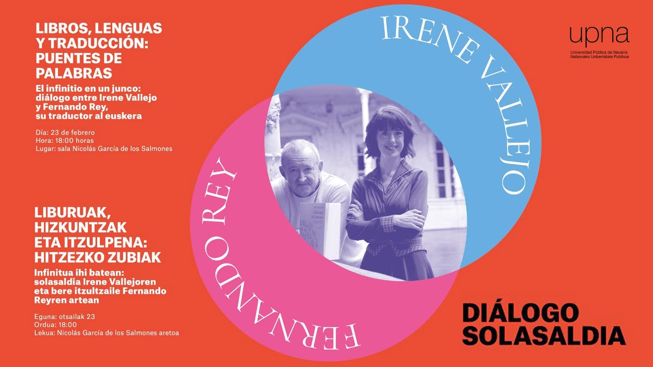 El infinito en un junco: diálogo entre Irene Vallejo y Fernando Rey, su traductor al euskera