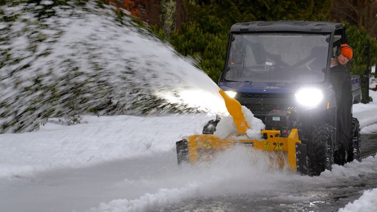 UTV Snowblower - Should I plow the slush river?