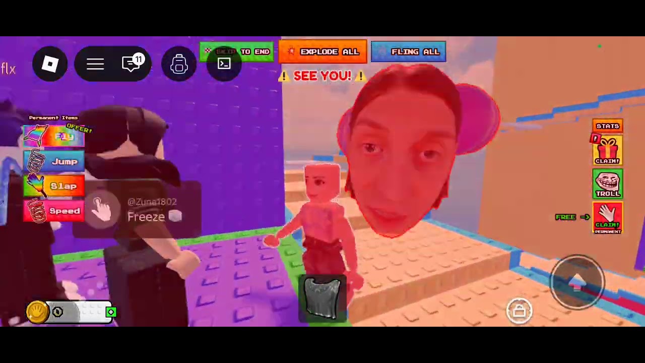 bu gün roblox oynadım