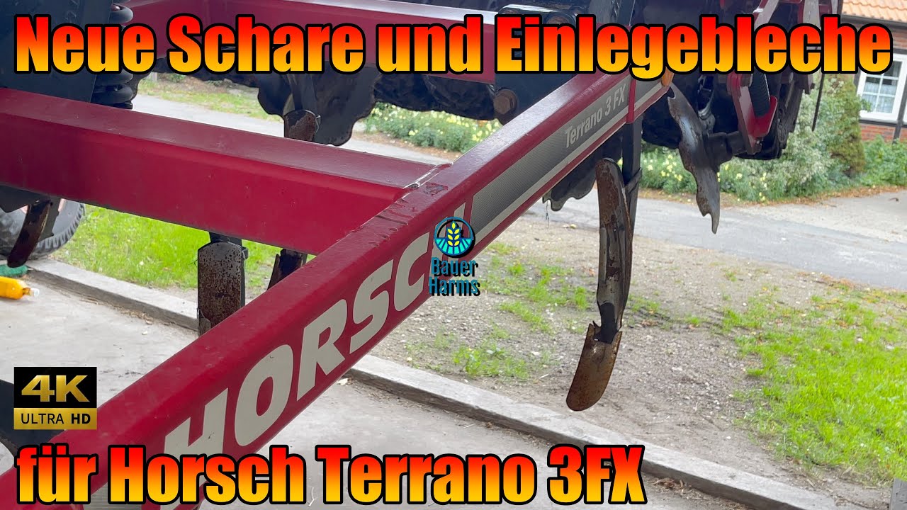 Horsch Terrano 3 FX neue Schare und Einlegebleche aus Hartmetall
