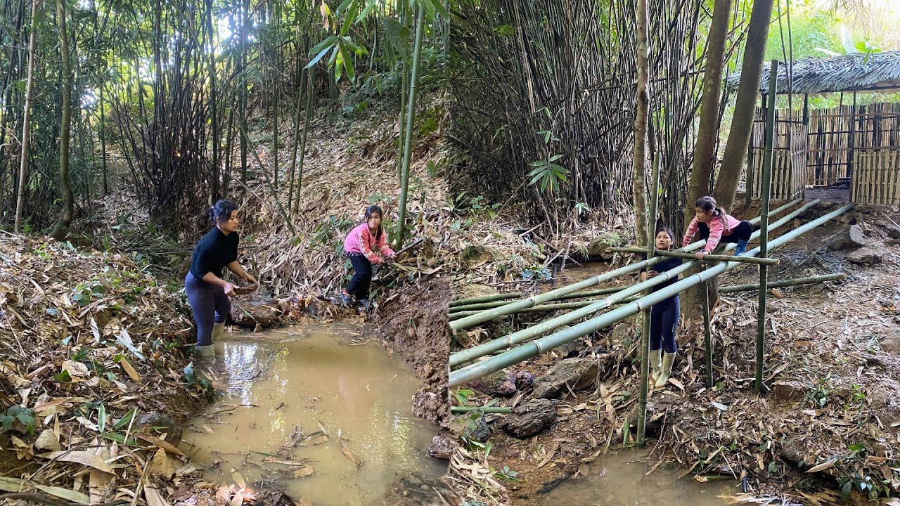 FULL VIDEO: 515 Days Start to Finish 17 Year Old Single Mother Builds a Bamboo House Alone