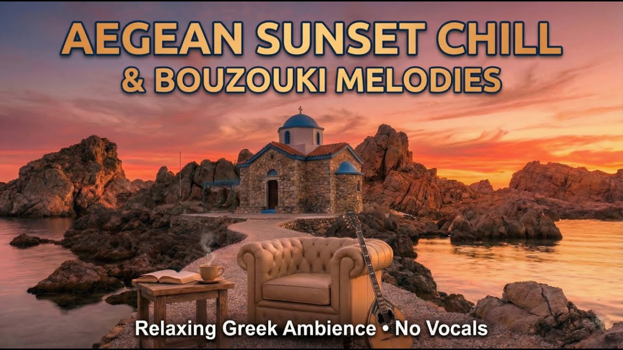 Aegean Sunset Chill ☀️Mediterranean Greek Lounge