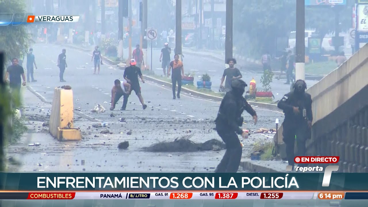 Continúan los enfrentamientos en Santiago; vía Panamericana sigue bloqueada