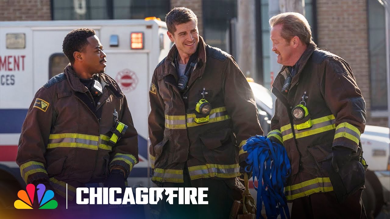 Mouch Helps a Woman Stuck in an Electronic Gate | Chicago Fire | NBC