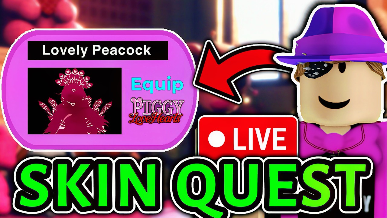 NEW PIGGY LOVEHEARTS SKIN QUEST COUNTDOWN! (New Update) LIVE 🔴