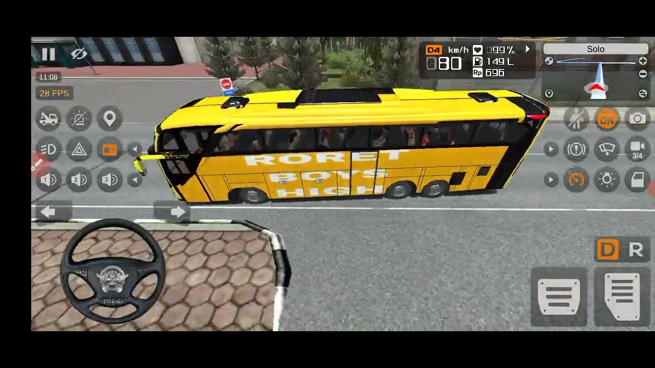 Roret Boys high school bussid livery
