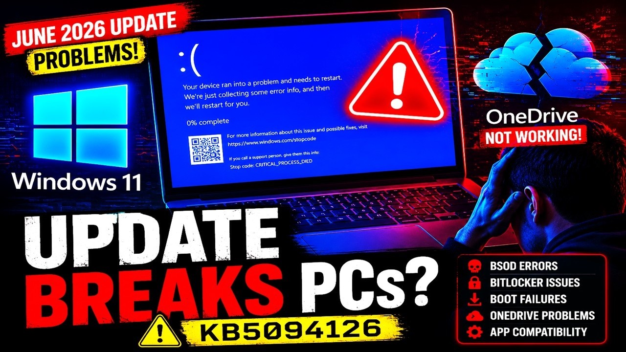 Windows 11 KB5094126 вызывает &laquo;синий экран смерти&raquo;? Исправляем проблемы с загрузкой и OneDrive
