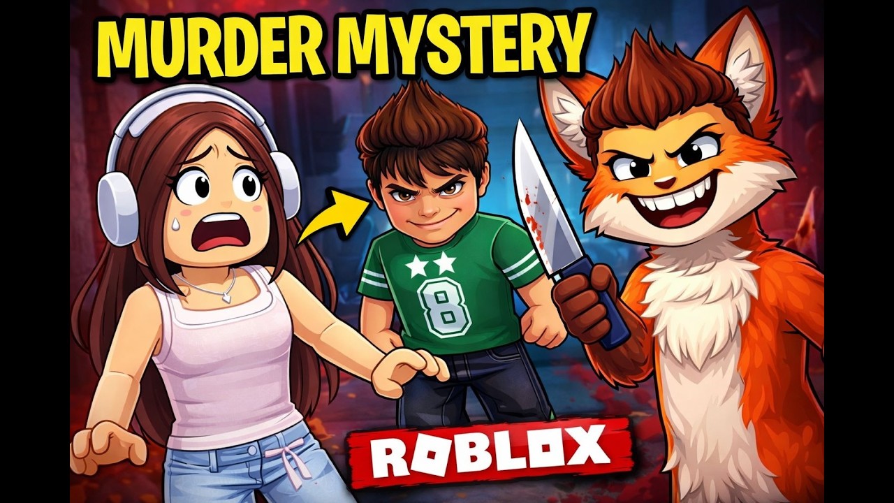 FUJA DA RAPOSA ASSASINA NO ROBLOX! (Roblox Murder Mistery)