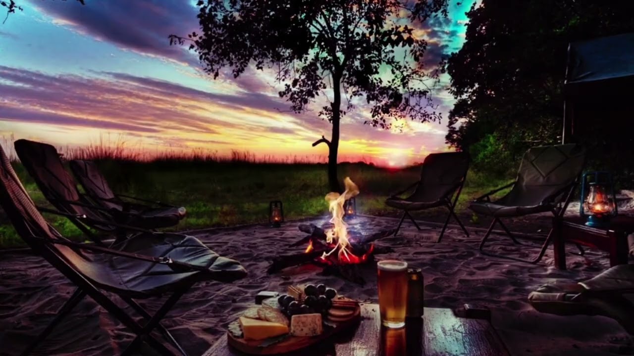 Relax by the Fire - Ambient Lo-Fi Music & Fireplace Sound