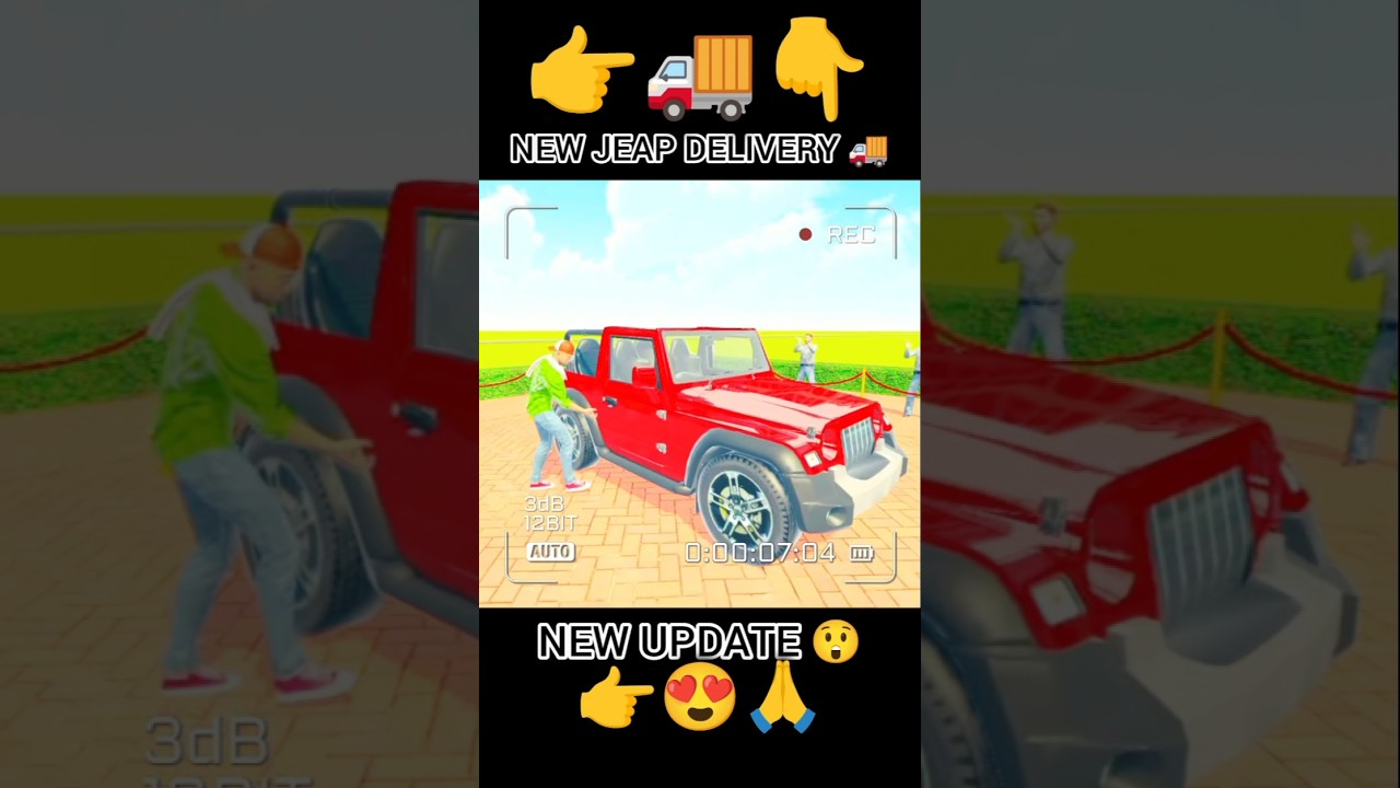 New JEAP delivery in Indian theft auto simulator 
