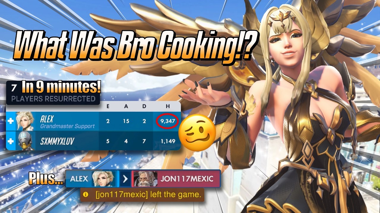 What Was Bro Cooking!? 🥴 - Mercy Gameplay & Commentary - Overwatch 2 (Season 1)
