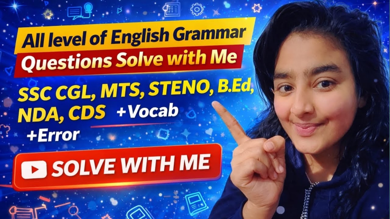 MTS English Error Questions + Vocab 2026 Day 03 | Easy Method + Daily Practice | SSC MTS Preparation