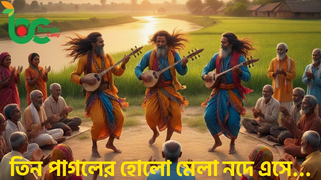 তিন পাগলের হোলো মেলা নদে এসে | তোরা কেউ যাসনে ও পাগলের কাছে...
