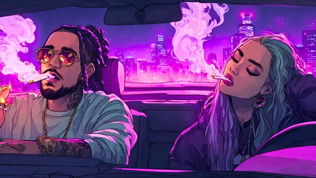 Neon Skyline Drift — OG CHILL RAP | West Coast • 420 Chill • Purple Smoke