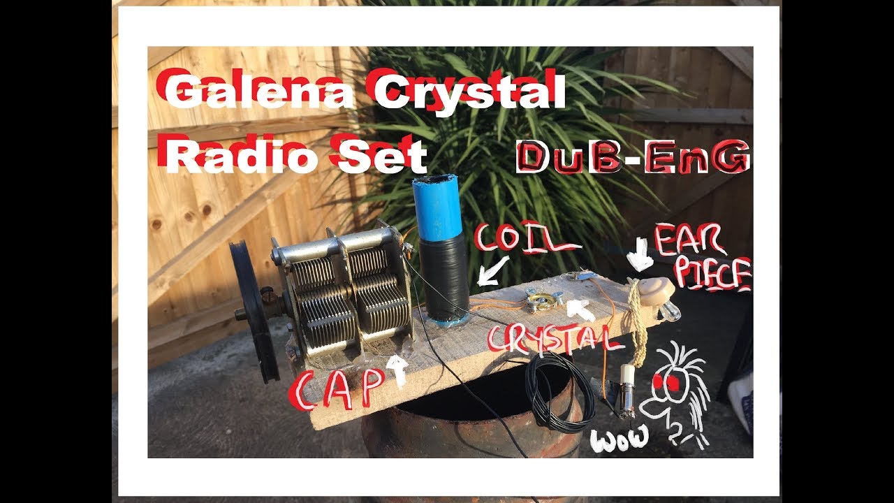 DuB-EnG: Make A Cat's Whisker Galena Crystal Radio Set Part 2 - IT WORKS!