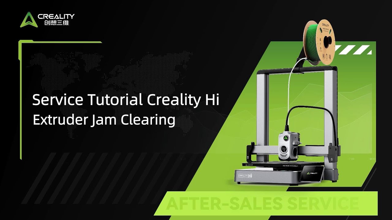 Service Tutorial Creality Hi Extruder Jam Clearing