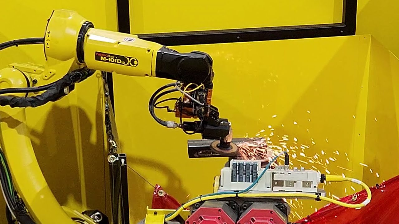 WeldBot Turn-Key Robotic Grinding System Utilizing ATI's Compliant Angle Grinder