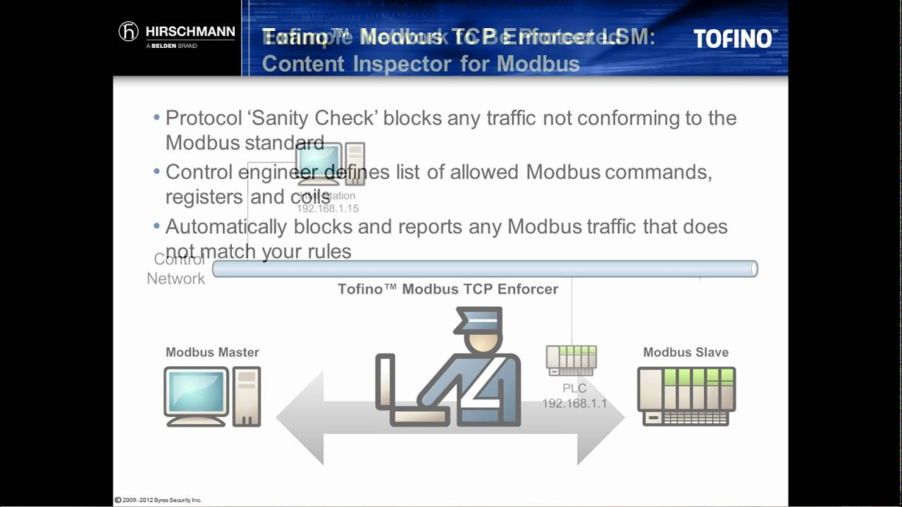 TV203: Tofino Modbus Enforcer LSM