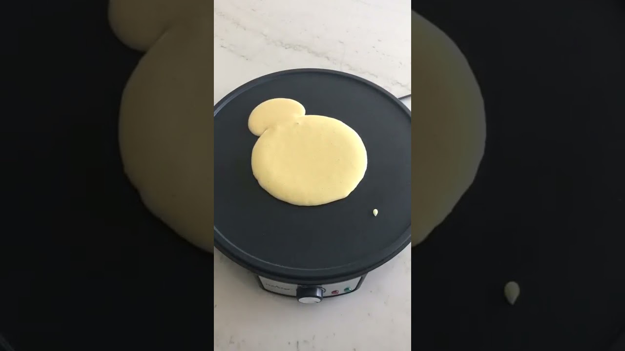 Vanilla mickey mouse pancake