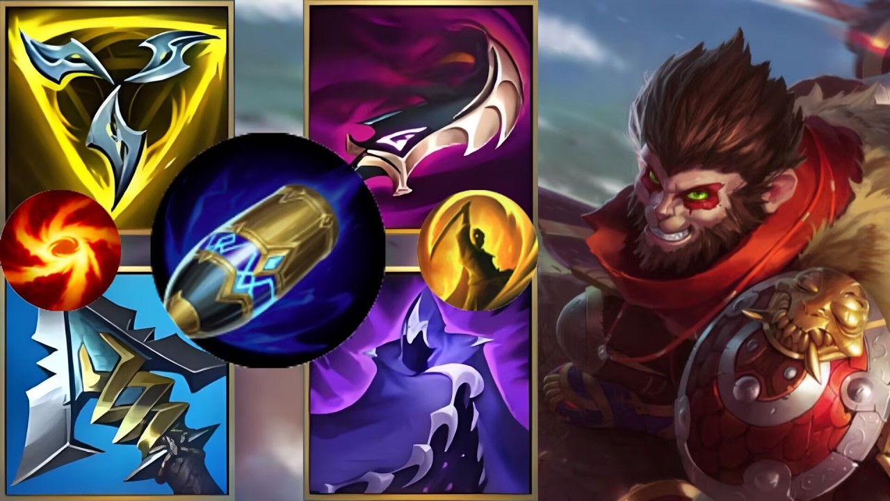 【LOL 手遊榜單大神】國服猴子絕活哥（Wild Rift Wukong）出裝符文推薦，教你上分技巧刷野抓人思路技巧