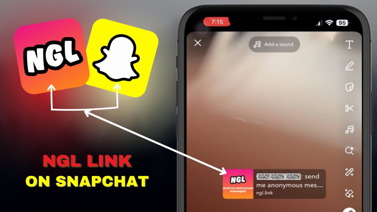 Как поделиться ссылкой NGL в Snapchat за СЕКУНДЫ!