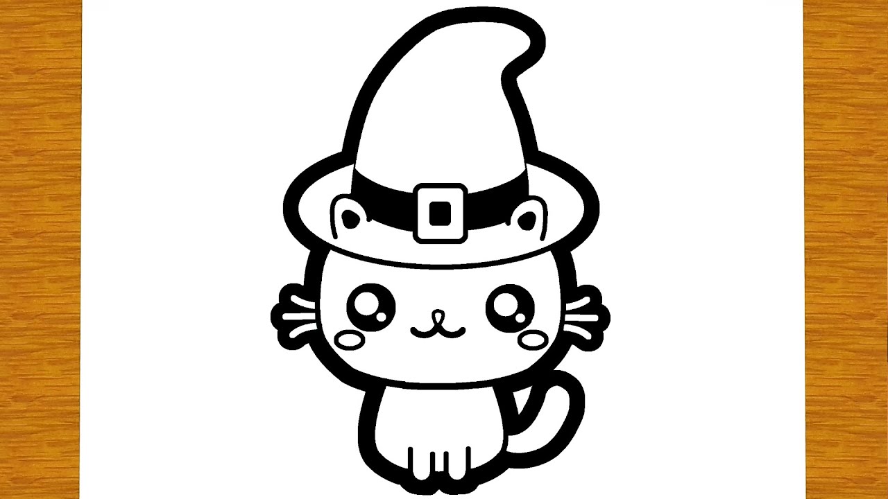 COME DISEGNARE UN GATTO PER HALLOWEEN | Disegni facili ed educativi