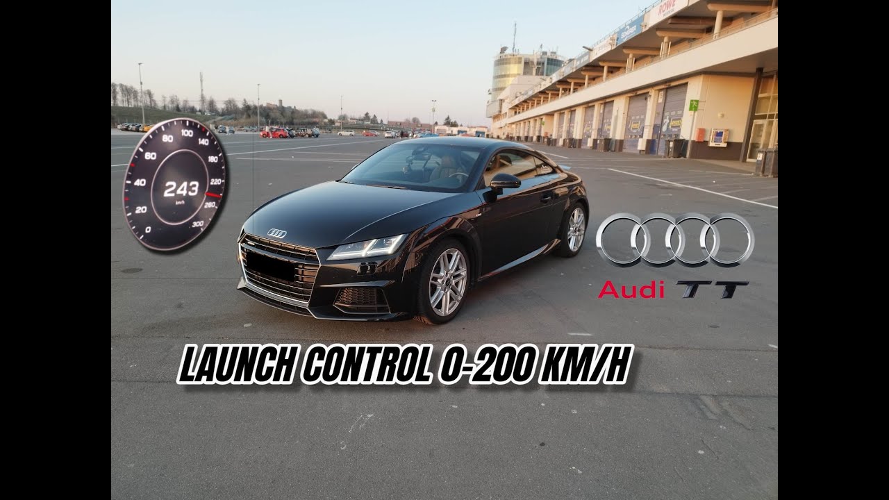 Launch Control 0-200 km/h: Audi TT MK3 (Stage 1: 310 Hp)