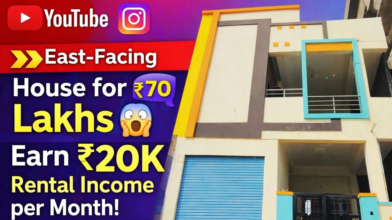 👉👉 East-Facing House for ₹70 Lakhs 😲 Earn ₹20K Rental Income per Month! | Prime Deal