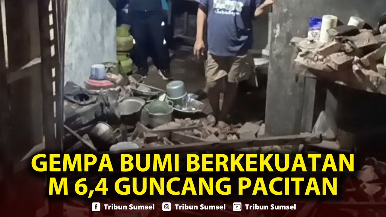 🔴LIVE: Gempa Bumi Pacitan M 6,4 Guncangan Terasa hingga Malang-Yogyakarta, Warga Panik Berhamburan