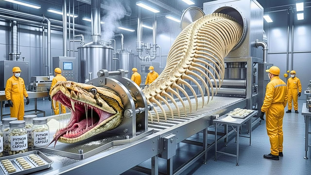 Dentro de la fábrica moderna de esqueletos de serpiente: esqueletos crudos a cápsulas de longevidad