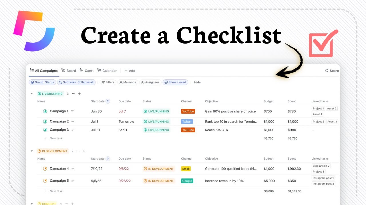 How to Create a ClickUp Checklist (Simple Task Organizer)