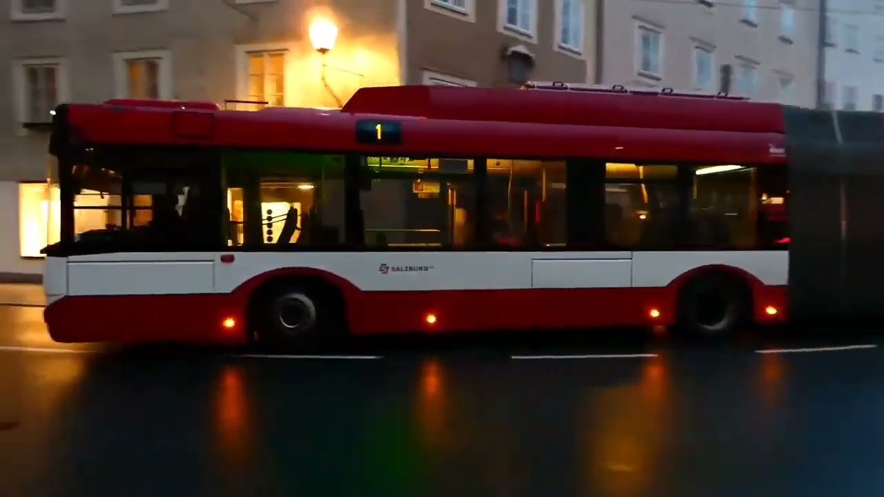 Public transport in SALZBURG 2021: trolleybuses (obusse), buses, local trains (Lokalbahn)