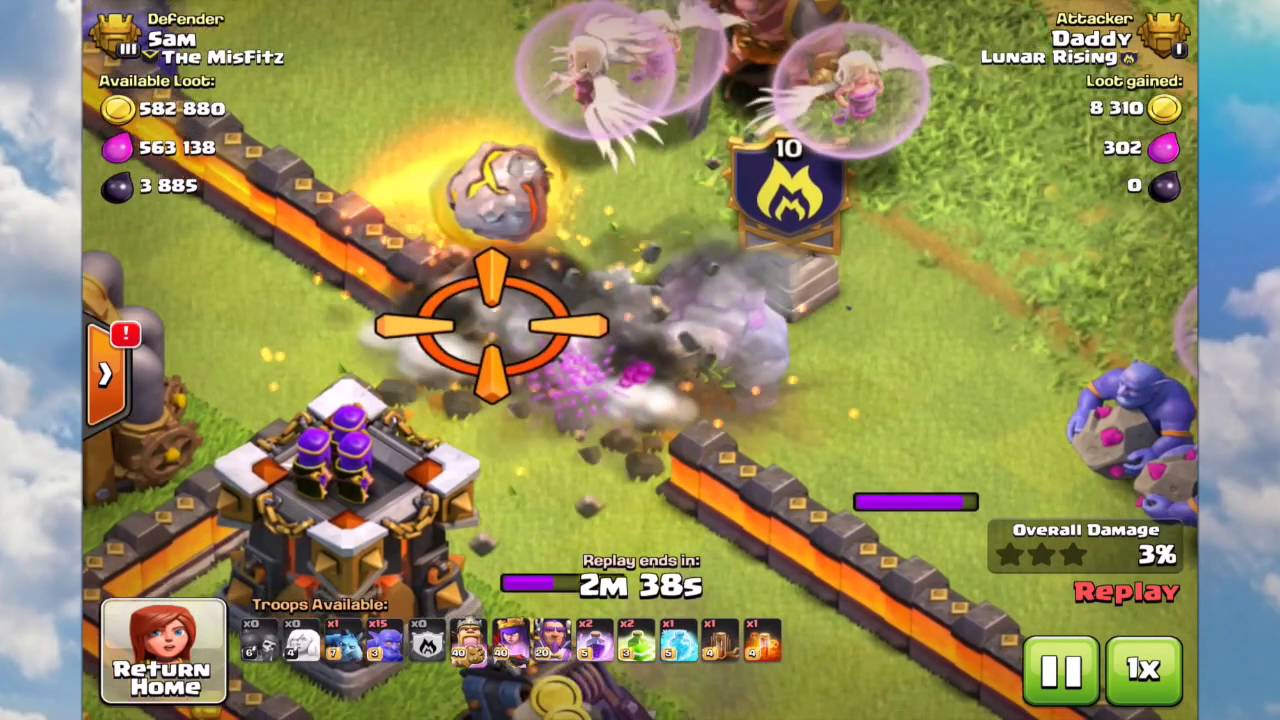 Clash Of Clans  | I'm back!!!  | Clash of Clans high end 3*s with Bowlers