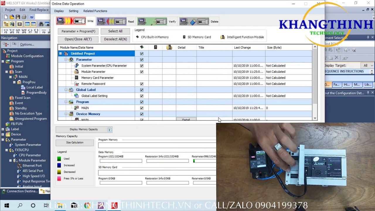 Bài 2: Xuất Analog Output - Built-in analog channels | Hướng dẫn lập trình PLC FX5U Series