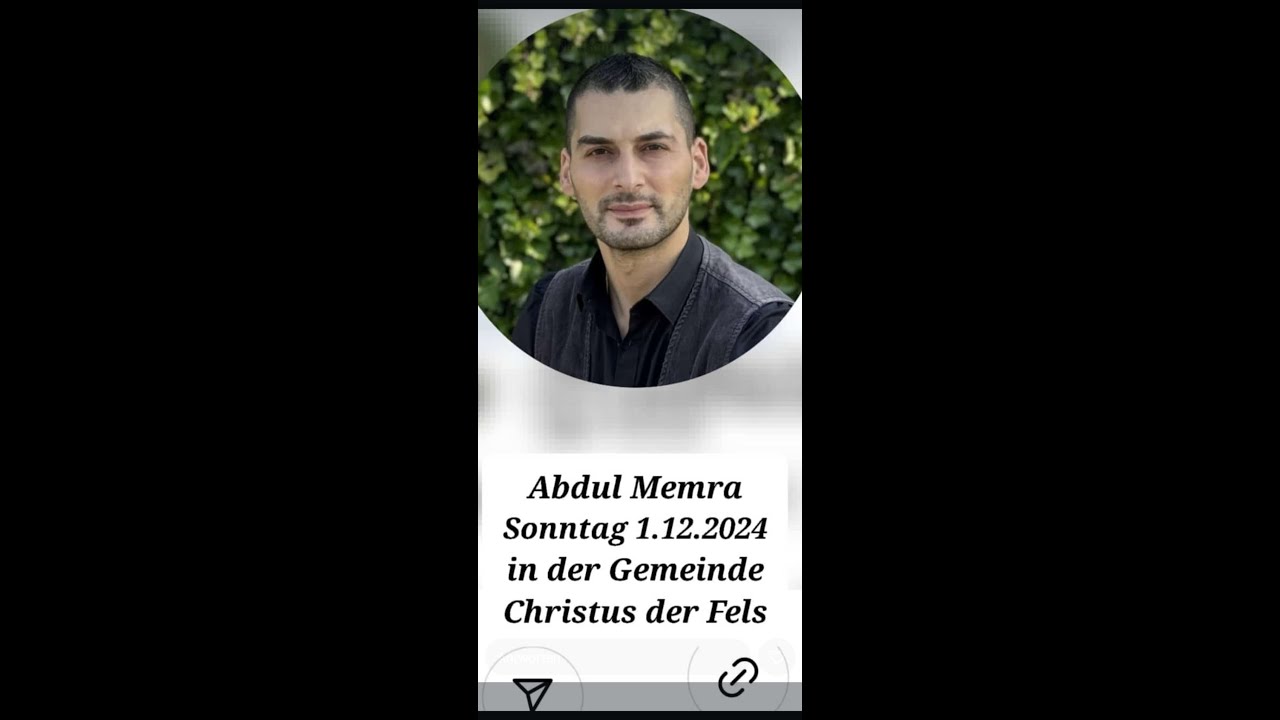 Interview Abdul Memra ( Gemeinde Christus der Fels Hameln)