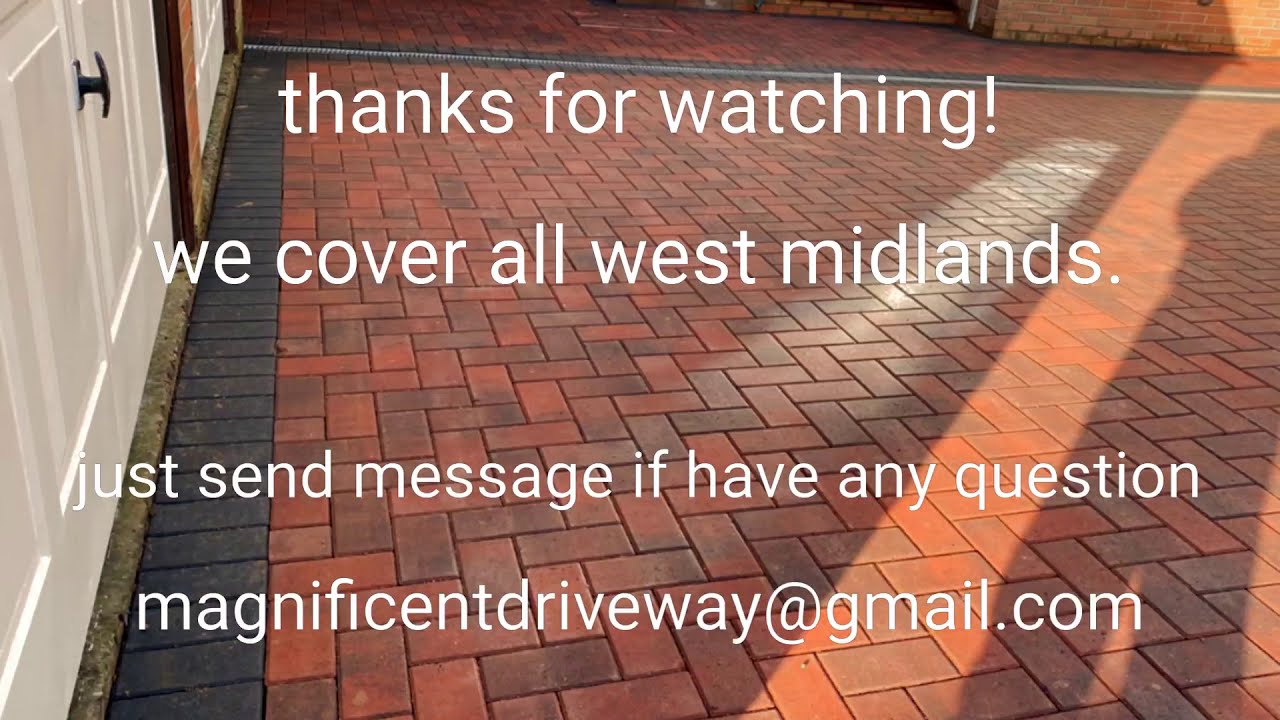 timelapse video .block paving driveway. Staffordshire.