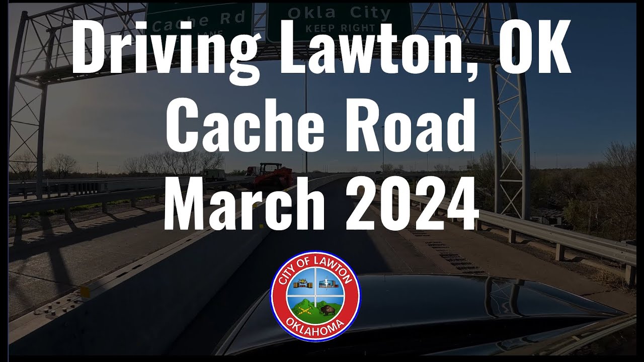 Driving Lawton Oklahoma - Cache Road
