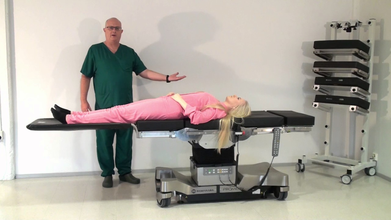Gynaecology/urology procedures on a modular operating table