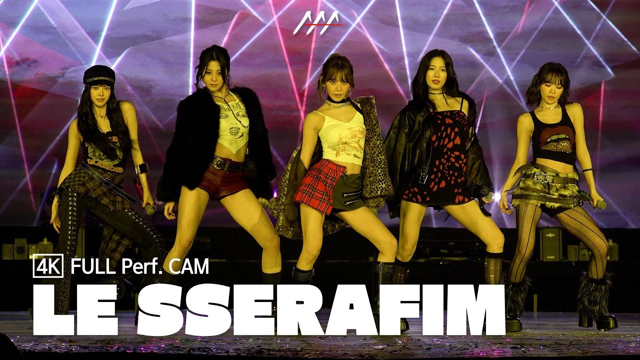 [AAA2024] LE SSERAFIM (르세라핌) '1-800-hot-n-fun + CRAZY (Super Crazy Remix)' | 4K Full Perf. CAM