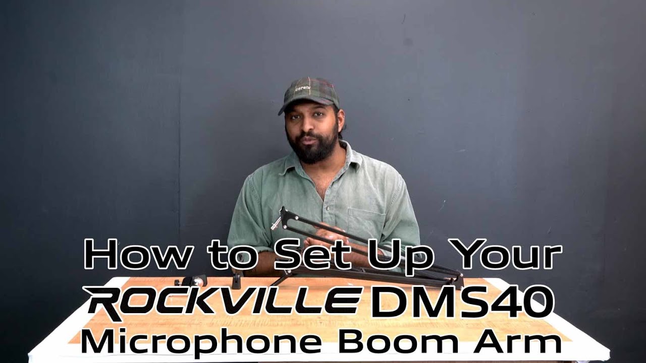 How to Set Up Your DMS40 Adjustable Microphone Boom Arm for Recording, Podcasting, and more!