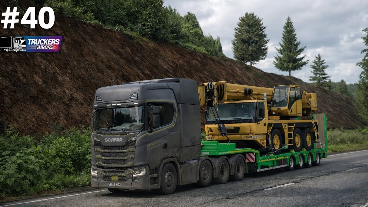 🚛 Truckers of Europe 3 🎮#40🌧️ realistic gameplay 🎮 realistic driving 🚦 heavy cargo 🪨 realistic truck