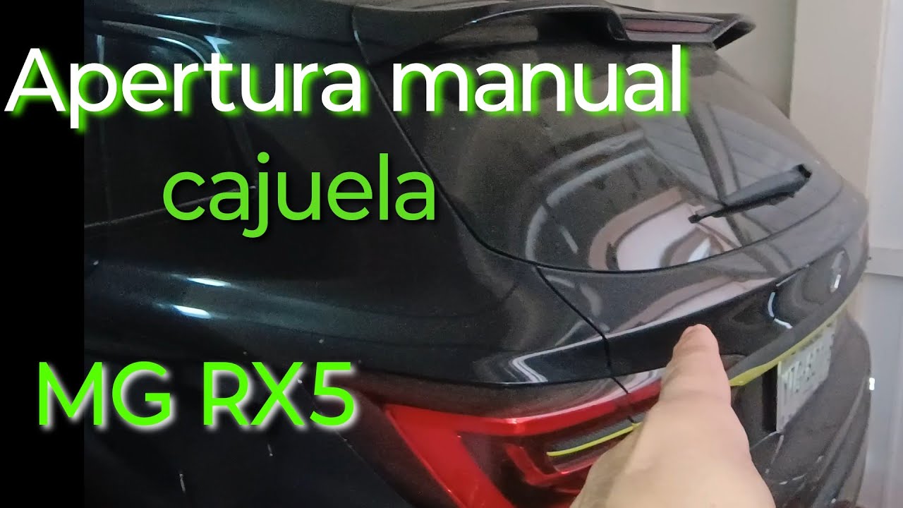 MG RX5 roewe apertura manual de cajuela. manual Trunk opener