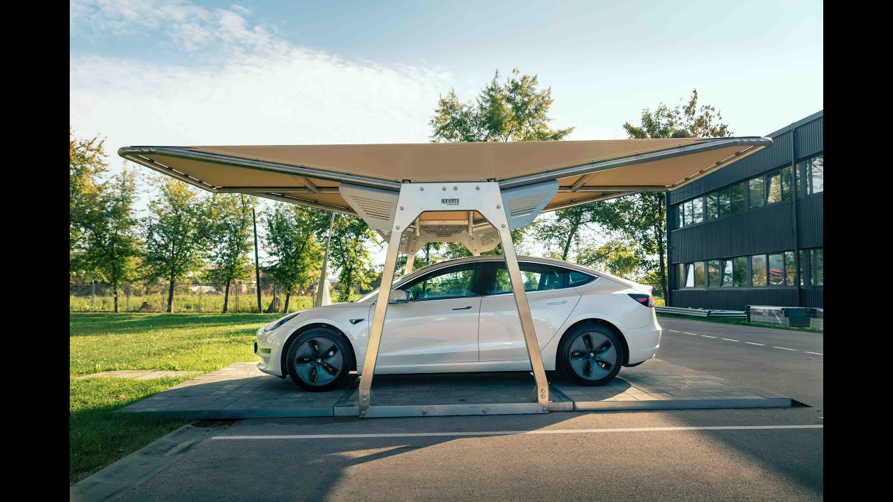 Spyder Carport by Adriateh: Simple yet edgy carport crafted to suit all outdoor areas