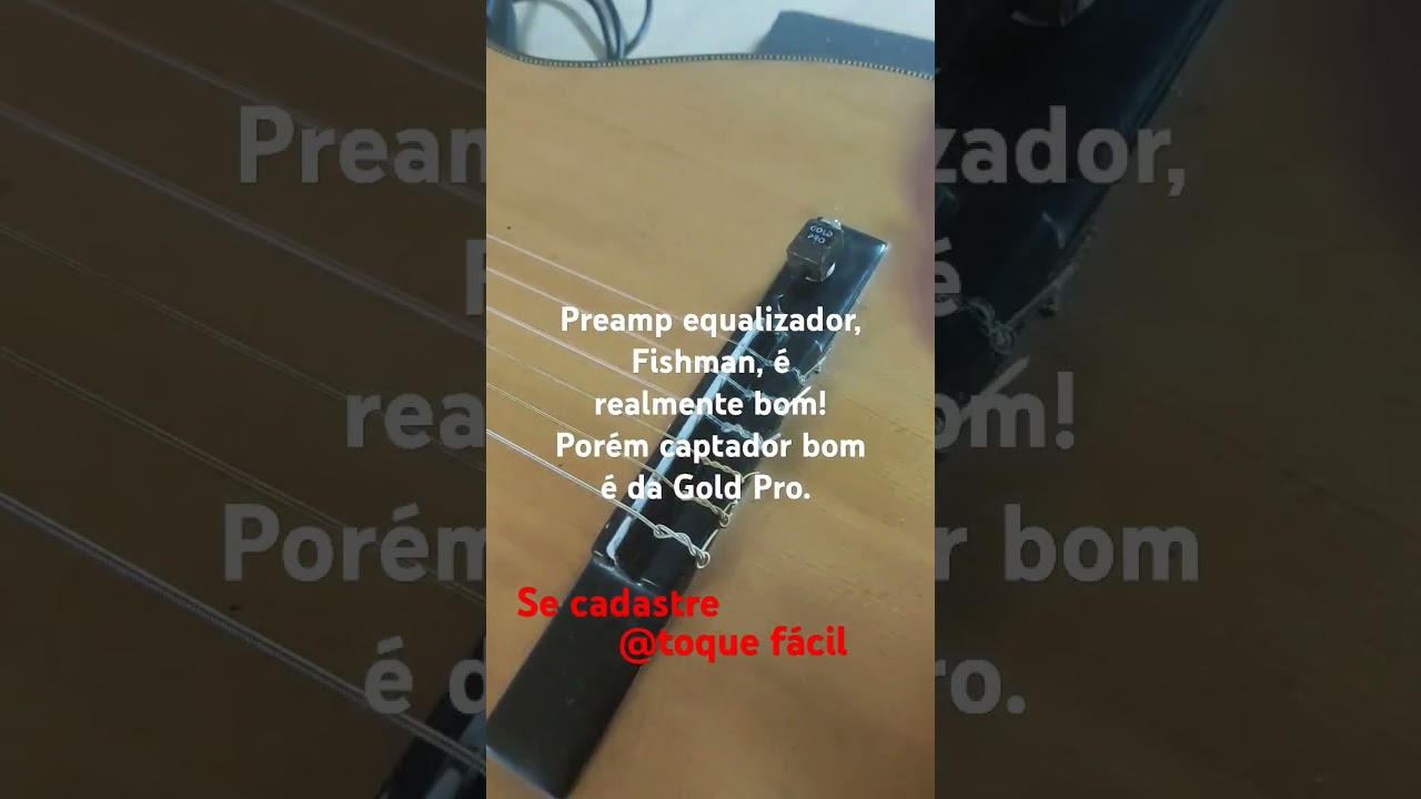 Captador de rastilho, profissional. Gold Pro RT6 #viol&atilde;o #captador #luthier #musicos #aulasdeviolao