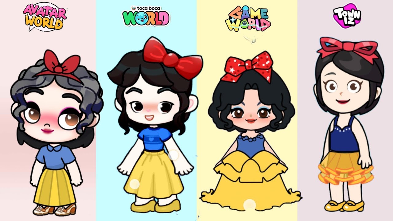 ❄️Snow White Look In Avatar world #pazu #avatarworld #shorts